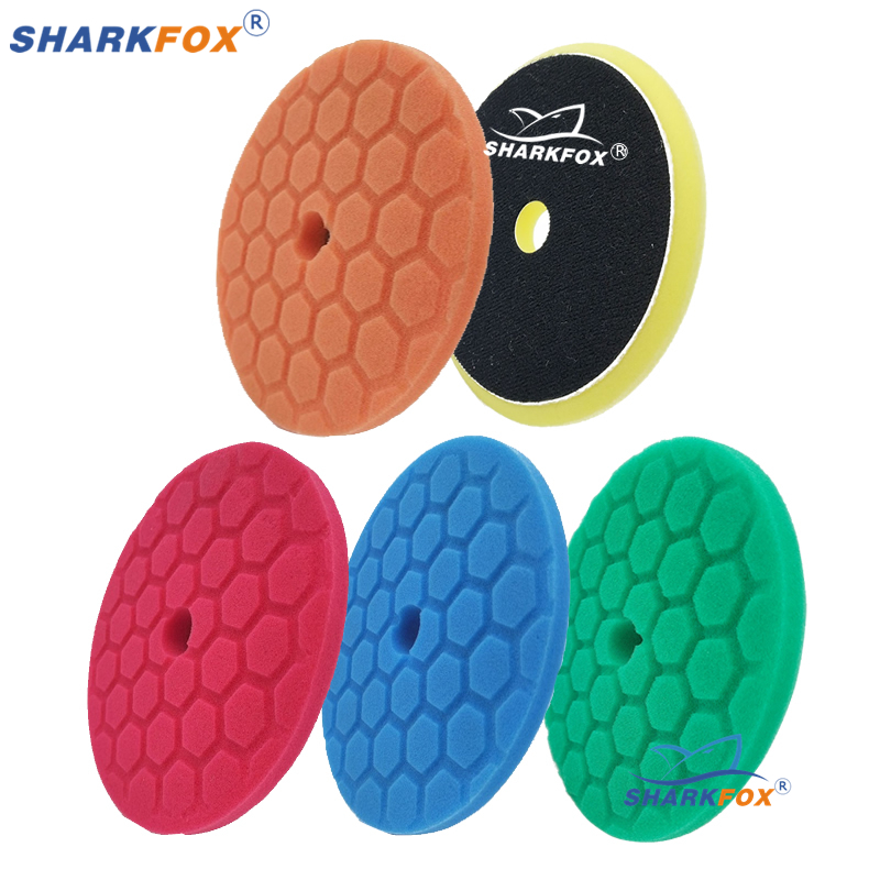 Polish Pad Set Buffer - Sharkfox 5 buah/Set 5 inci (125mm)