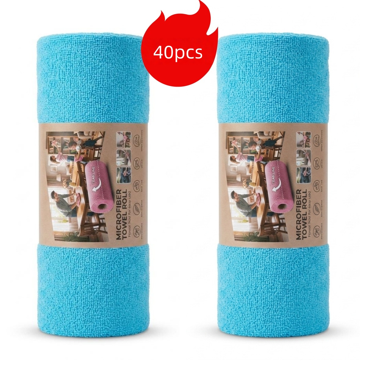 40pcs/25*25cm Handuk cuci mobi - Microfiber Towel Detailing ulasan dan harga