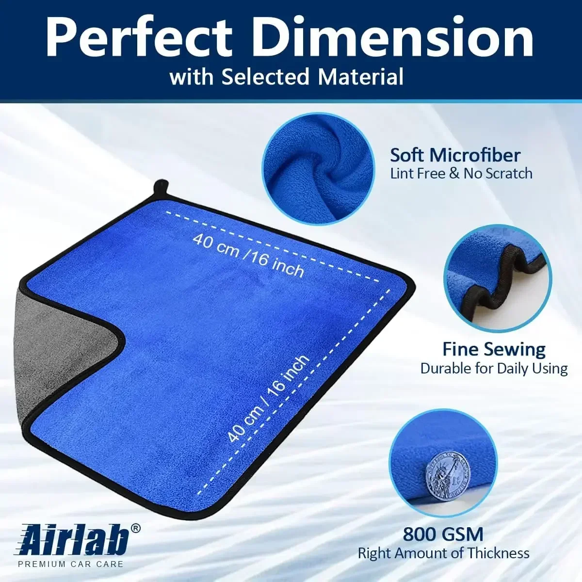 Handuk Pembersih Serat Mikro E - Microfiber Towel Detailing ulasan dan harga